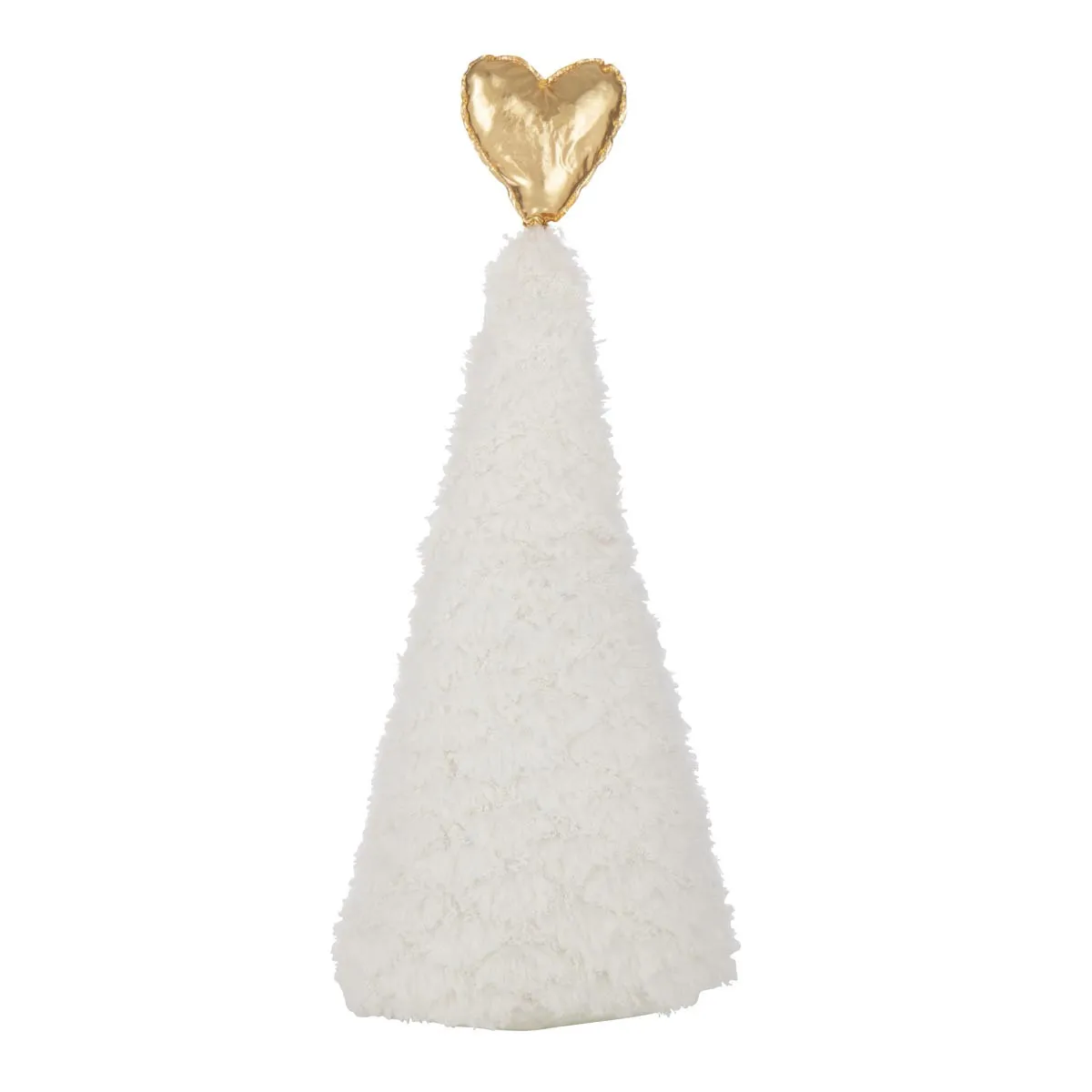 Sapin de No&euml;l en Tissu C&acute;ur 79cm Blanc