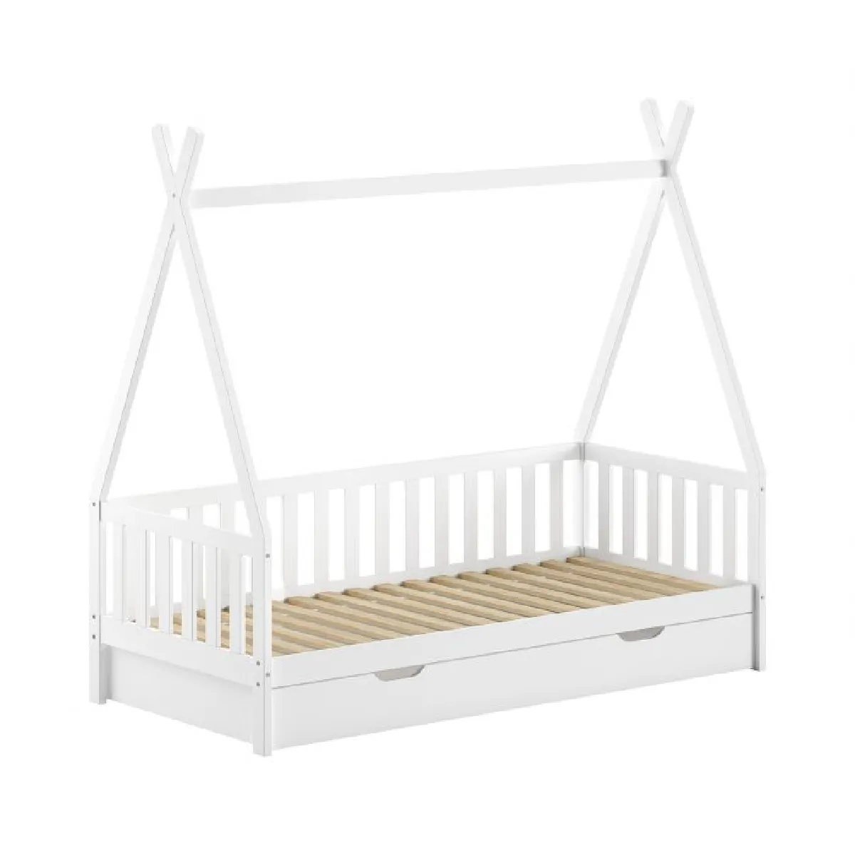 Vipack - Lit Tipi Enfant - Avec Tiroir - Blanc - Image 2