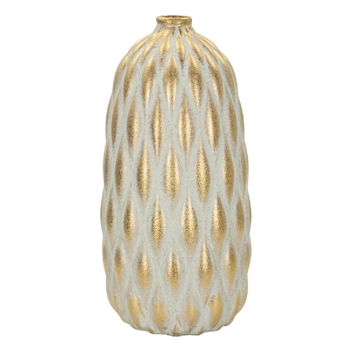 MAURO FERRETTI Vase d&eacute;coratif en c&eacute;ramique, design moderne, &oslash; 18,5 x 37,5 cm