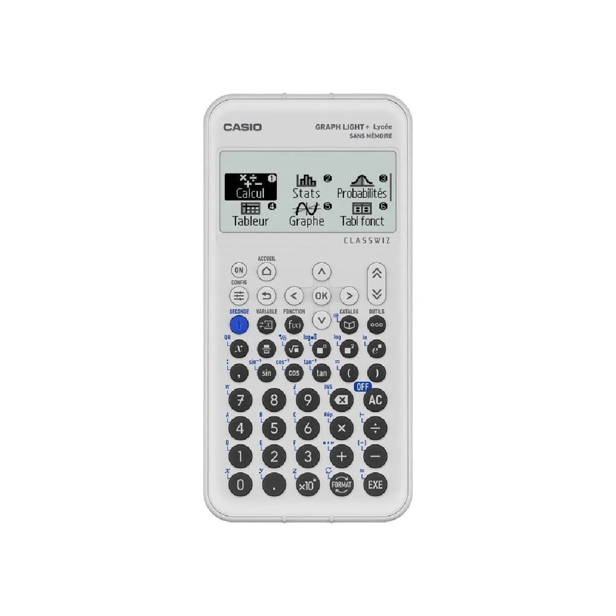 CASIO  GraphLight Plus - Calculatrice graphique - Gris