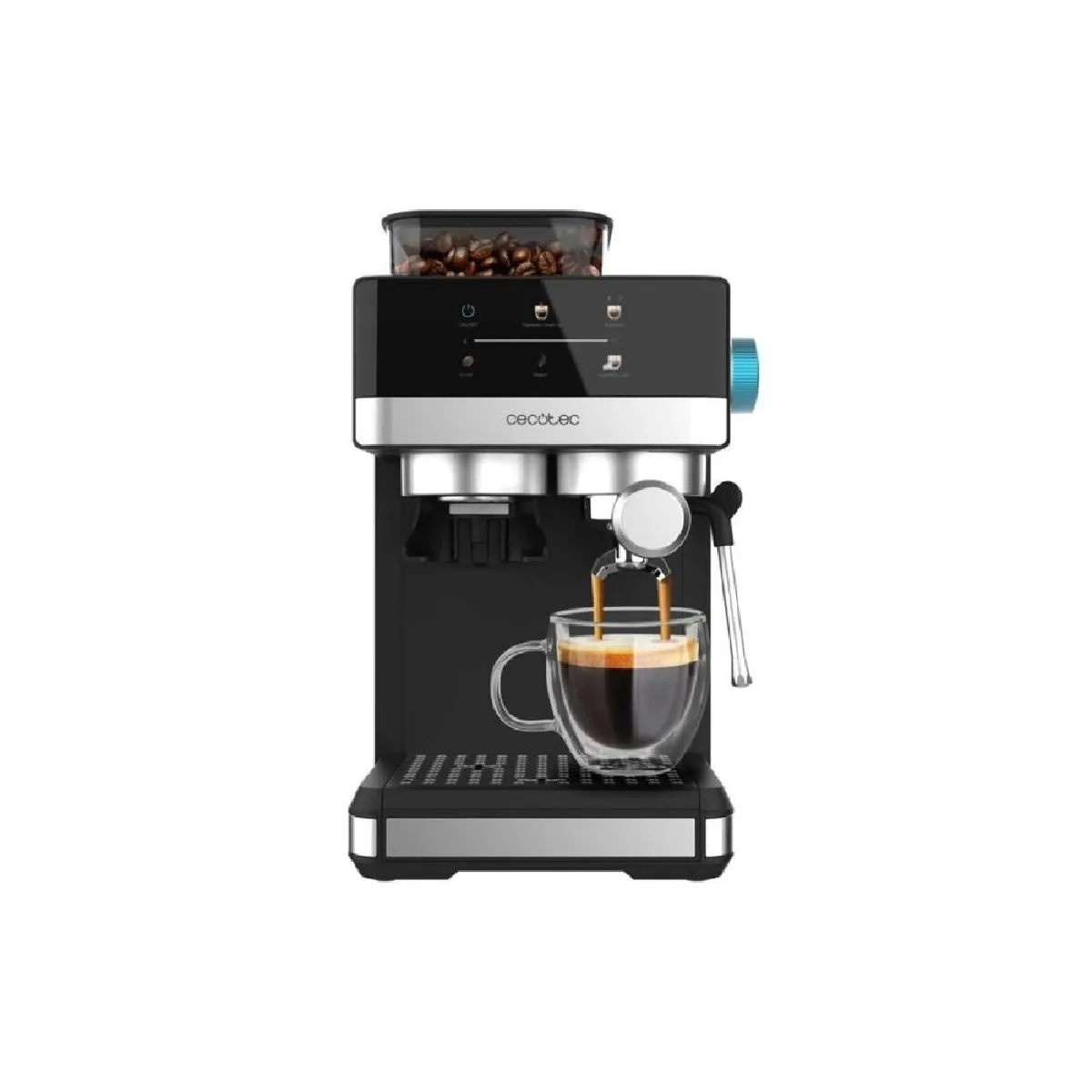 CECOTEC  Power Espresso 20 Grind - Noir / Inox - Machine expresso avec broyeur