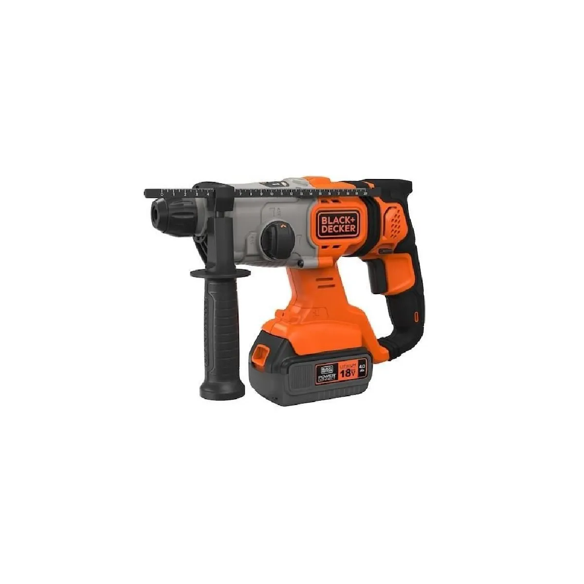 BLACK+DECKER BCD900M1K Perceuse à percussion SDS-plus sans fil 18V - 4Ah Li-ion Noir - vue 3