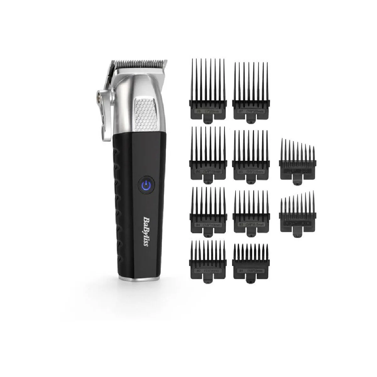 Babyliss Tondeuse cheveux - P1359E - Batterie lithium - 8 sabots 08-25mm - Trousse de rangement