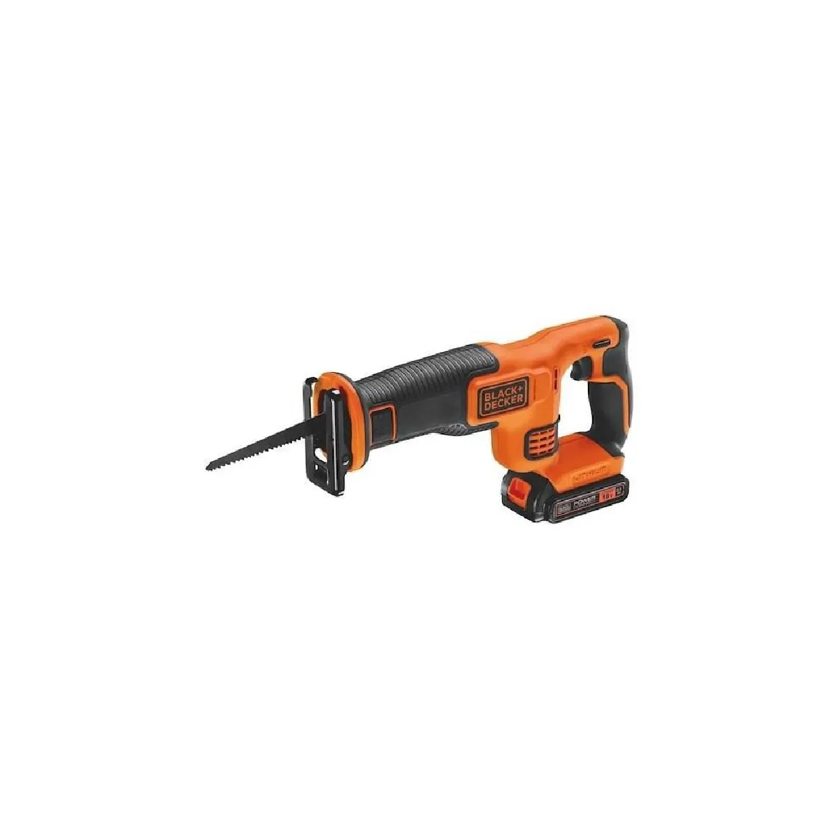 BLACK+DECKER BDCR18E1-QW - Scie sabre 18V sans fil - Lame 15 cm Noir - vue 2