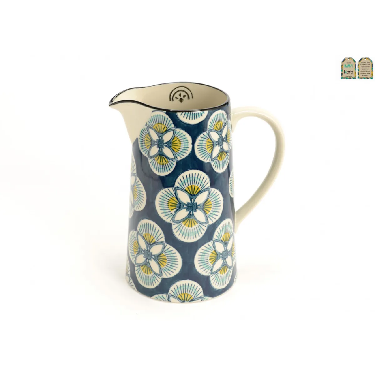 Pichet Imany 1,5 L grès 20.00x13.00 cm - Image 4
