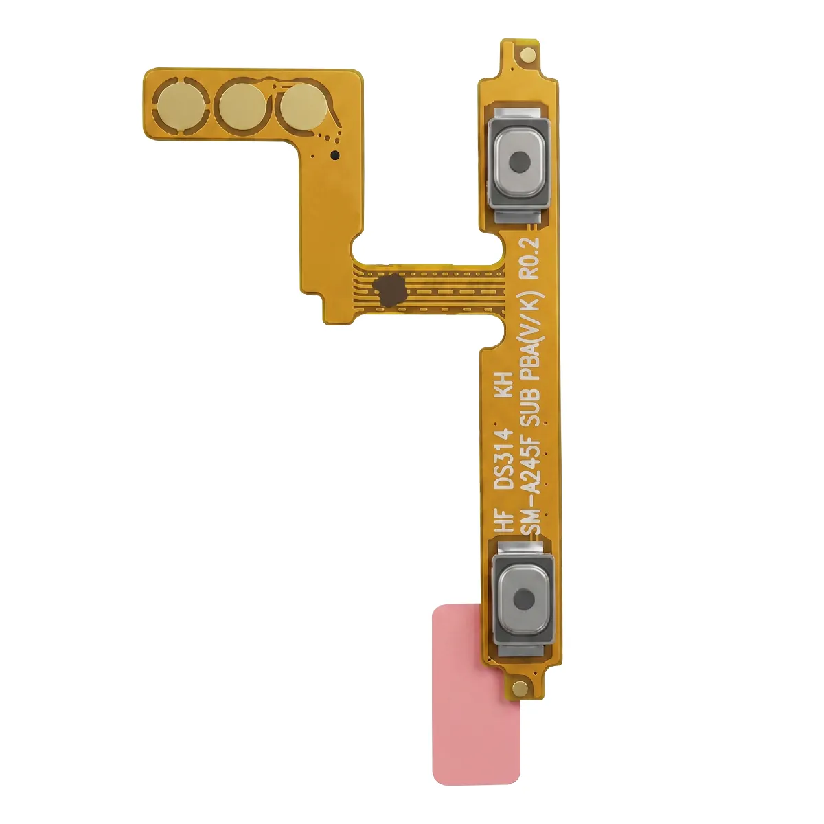 Avizar Doré Clappio Nappe De Bouton Volume Pour Samsung Galaxy A25 5G / M35 5G Avec Câble Flex E