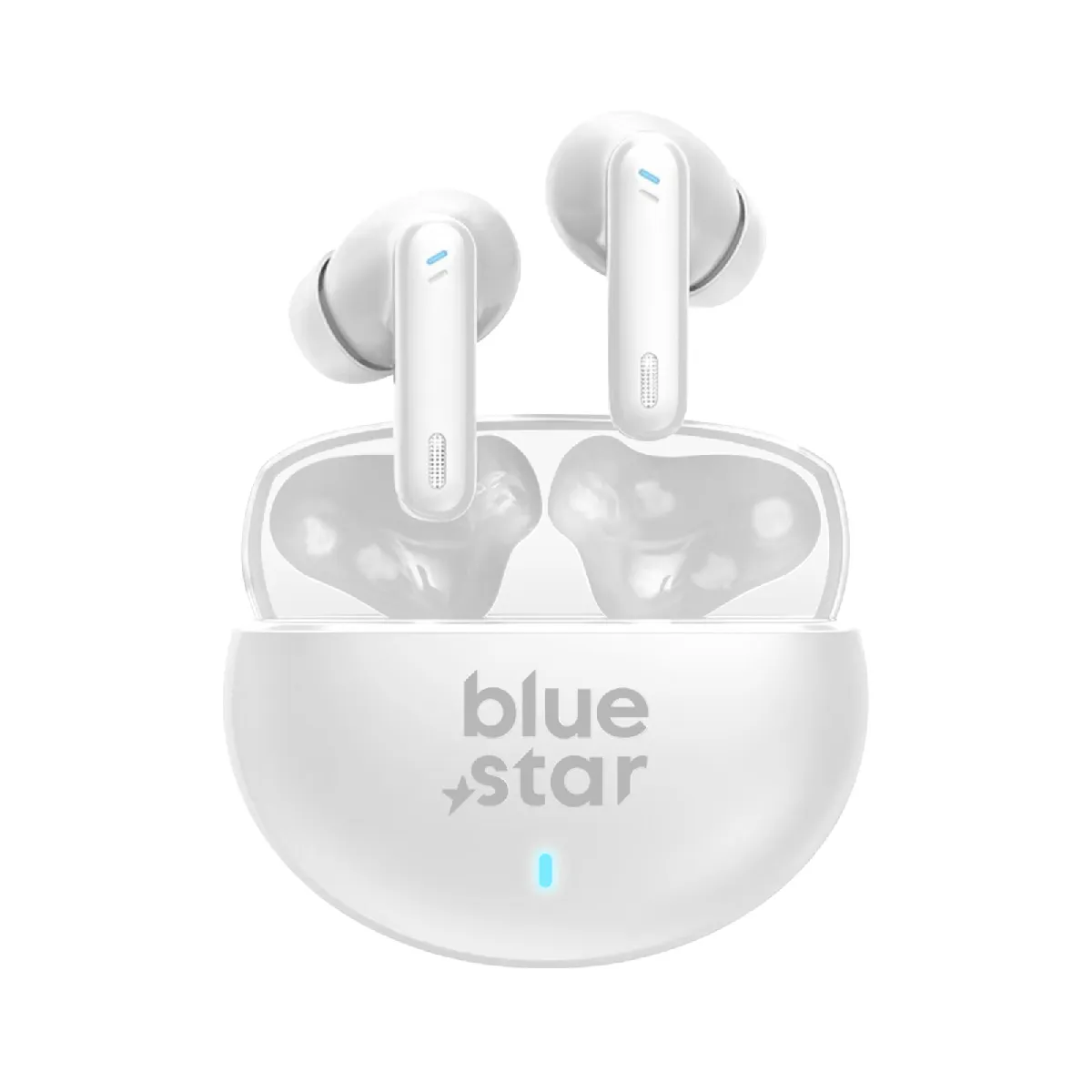 Bluestar Blanc Blue Star Écouteurs Tws Bluetooth 6.0 Avec Réduction De Bruit Anc Et Enc