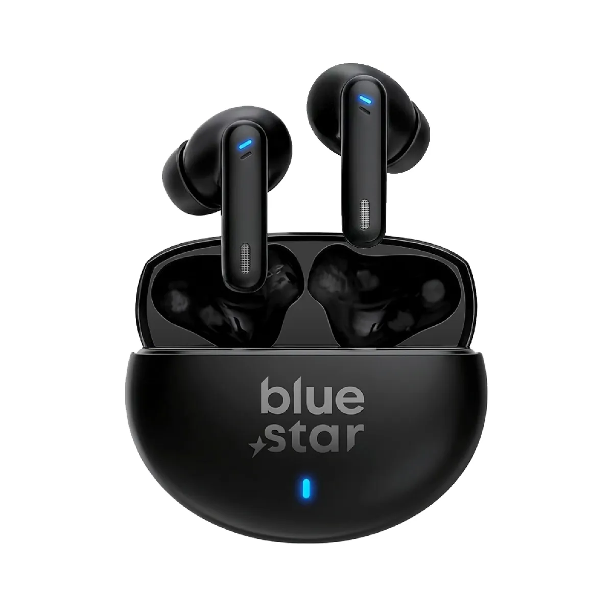 Bluestar Noir Blue Star Écouteurs Tws Bluetooth 6.0 Avec Réduction De Bruit Anc Et Enc