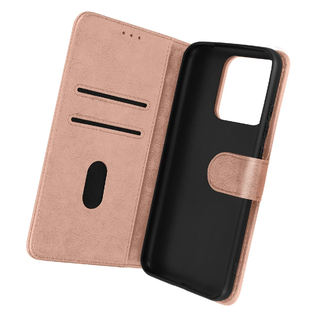 Avizar Rose Housse Pour Xiaomi Redmi 10A Clapet Portefeuille Fonction Support Vidéo