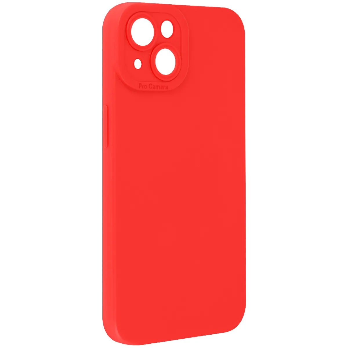 Avizar Rouge Coque Pour Iphone 14 Silicone Mat Protection Caméra