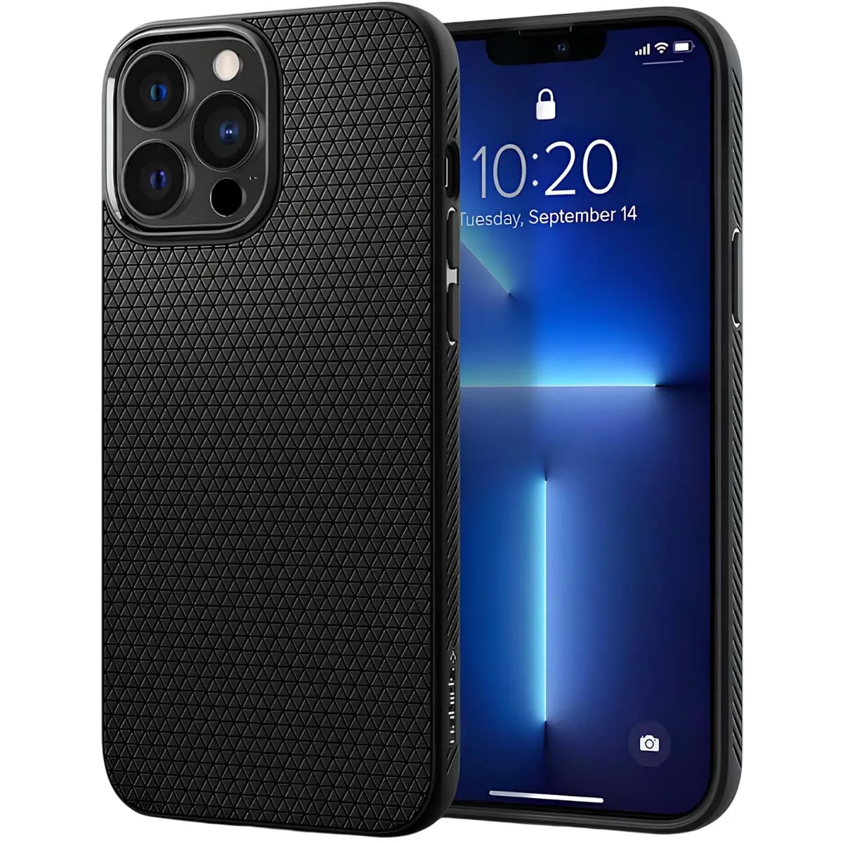 Spigen Noir Coque Liquid Air Pour Iphone 13 Pro Mat - Image 3