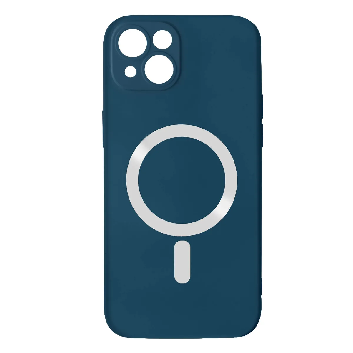 Avizar Bleu Coque Pour Iphone 14 Plus Compatible Magsafe Semi Rigide Soft-Touch