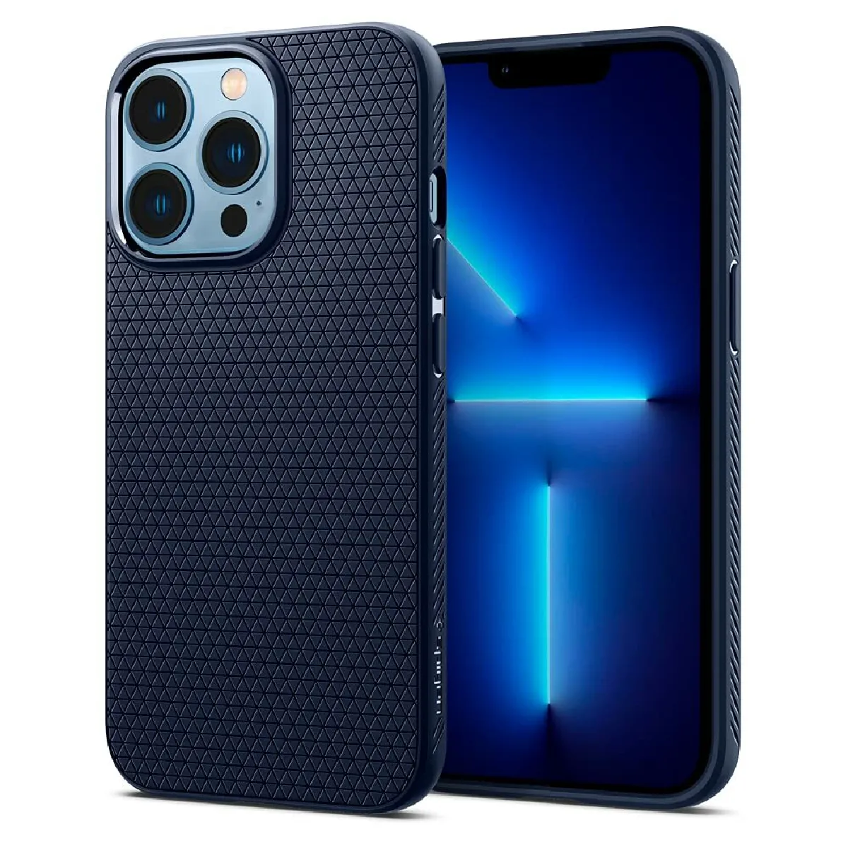 Coque Liquid Air pour iPhone 13 Pro Bleue Marine