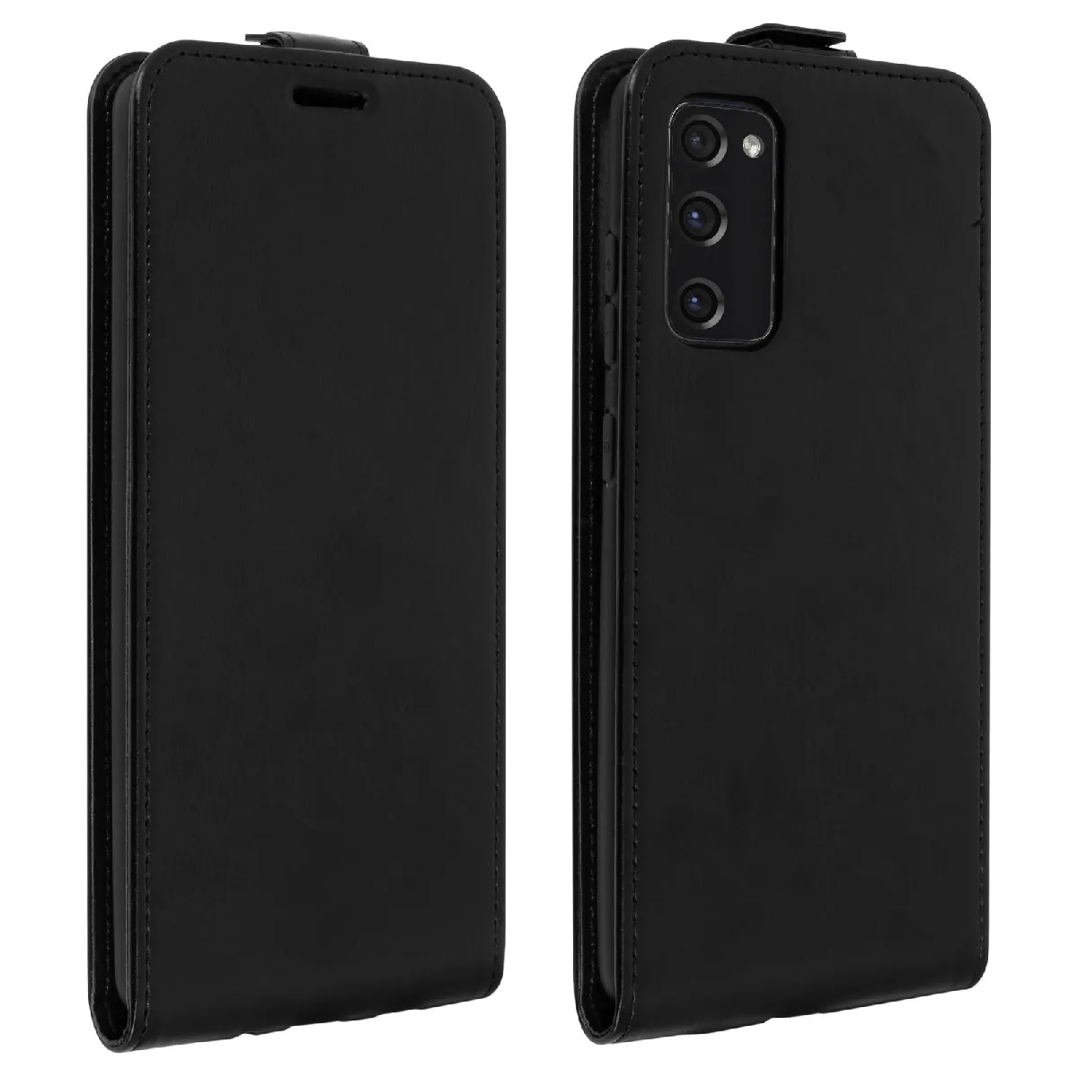 Avizar Noir Étui Pour Samsung Galaxy S20 Fe Clapet Vertical Protection Porte-Carte