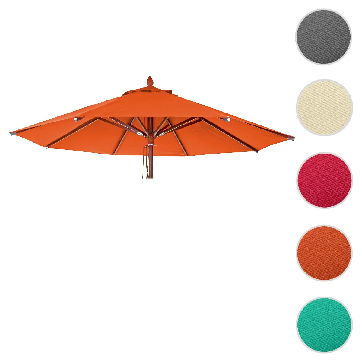 Mendler Parasol de jardin rond cuite