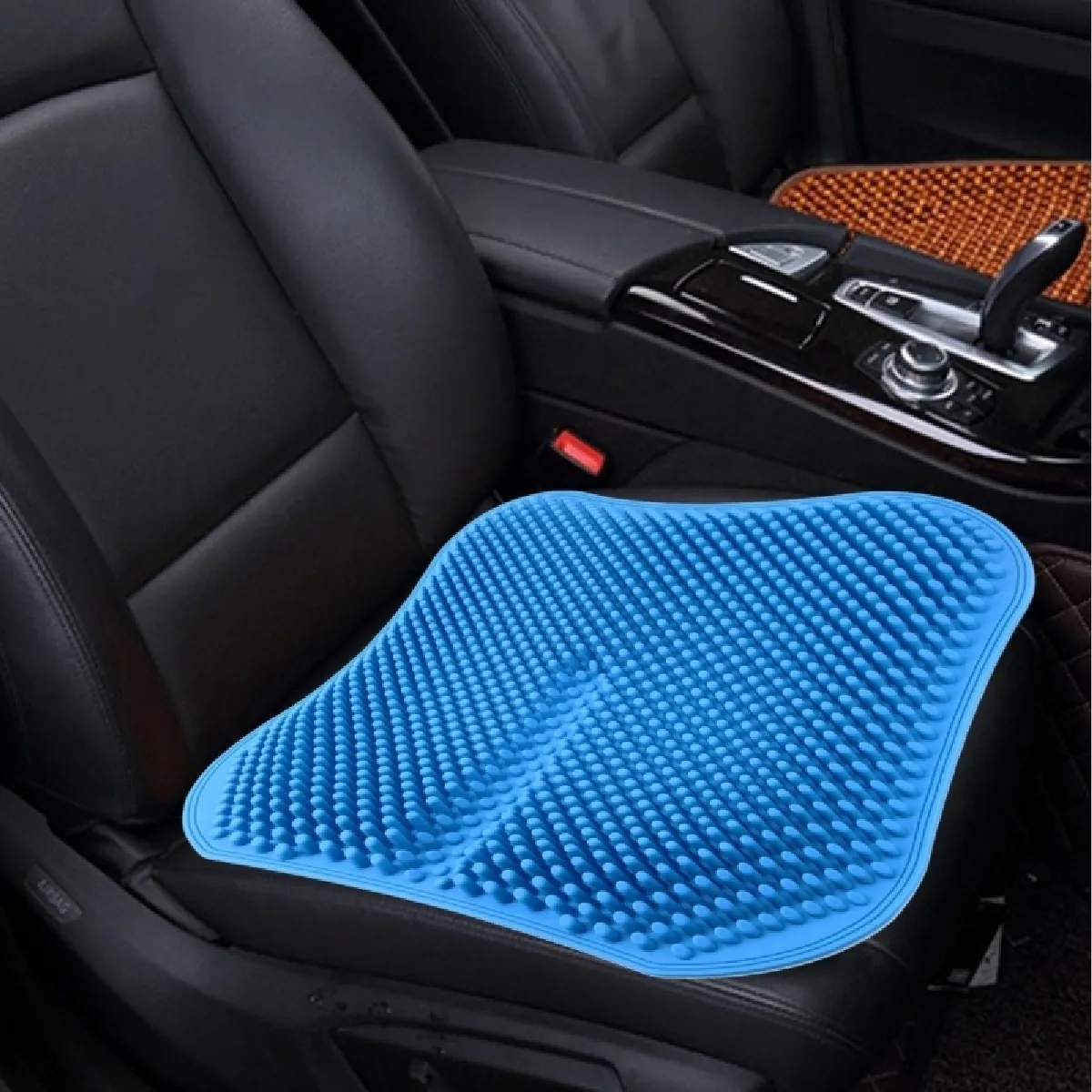 Comparer les prix de Coussin de siège de voiture bleu Massage dos nu Haute mémoire Silicone Mesh Respirant Silica Gel Housses de de