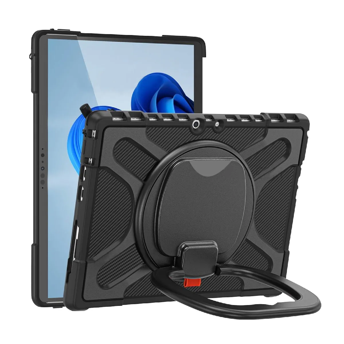 Non Communiqué Noir Coque Pour Microsoft Surface Pro 8 Multicouche Poignée De Maintien Multifonction Avizar - Image 3