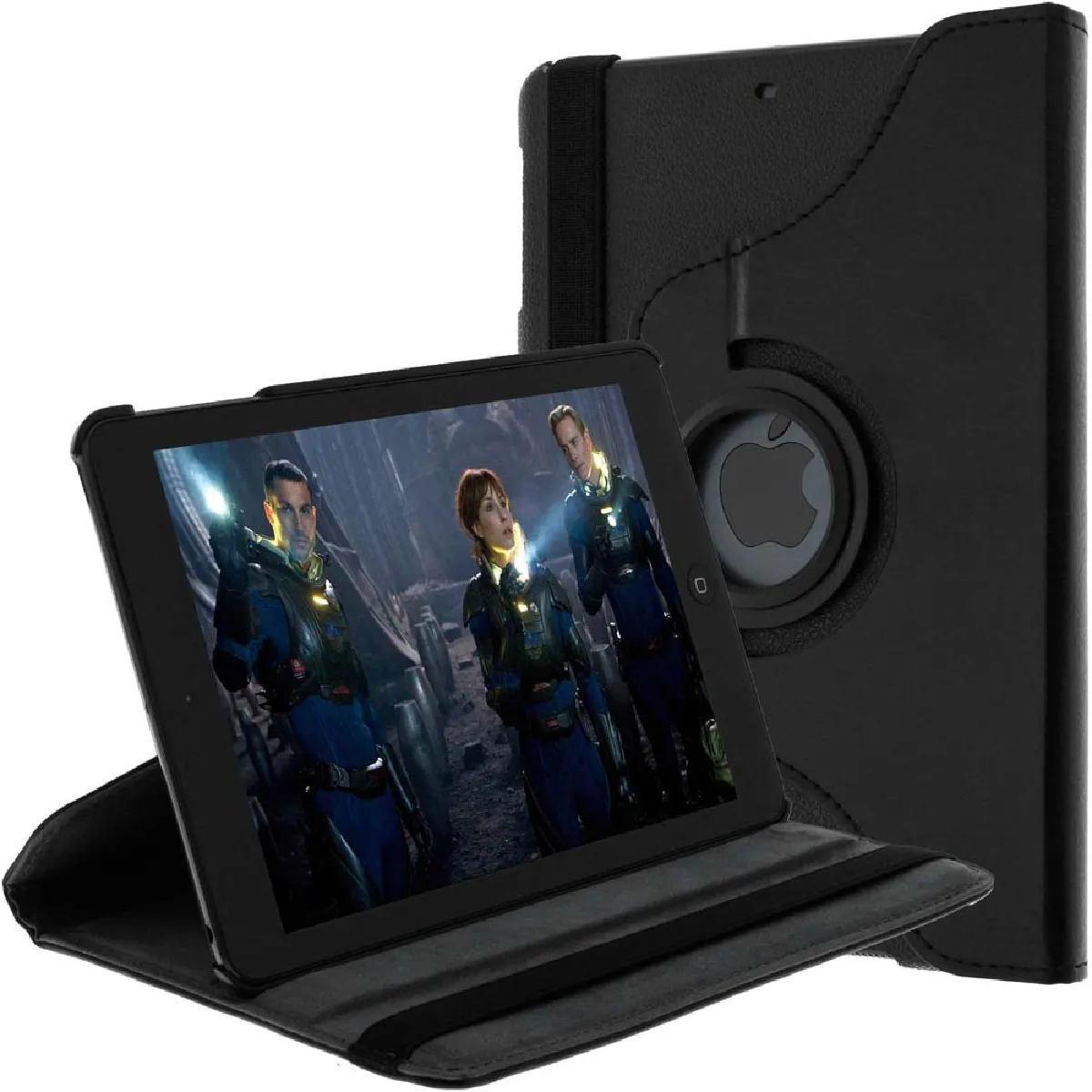 Avizar Noir Housse Pour Apple Ipad Mini Et Ipad Mini 2 - Fonction Support Video