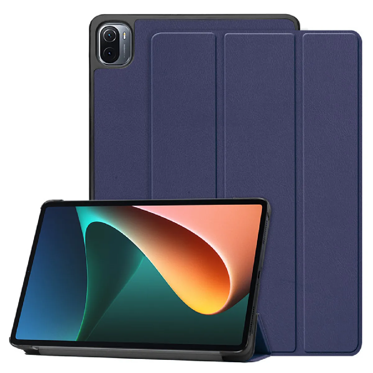 Xeptio Bleu Housse Tablette En Similicuir Pour Xiaomi Pad 5