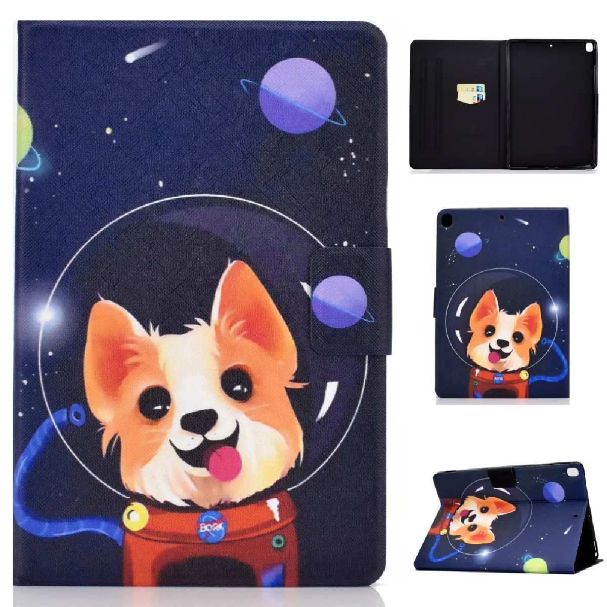 Générique Étui Pour Tablette Avec Porte-Cartes En Polyuréthane Pour Apple Ipad - 10,2 Pouces