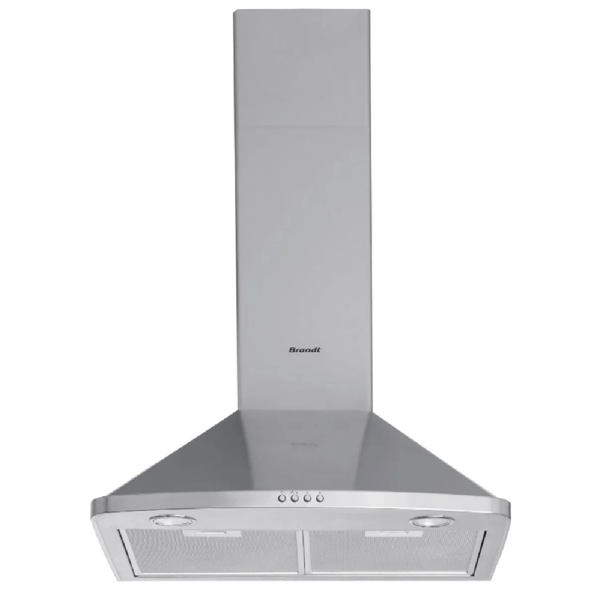 BRANDT Hotte décorative 60 cm inox 600m3h AD1046X