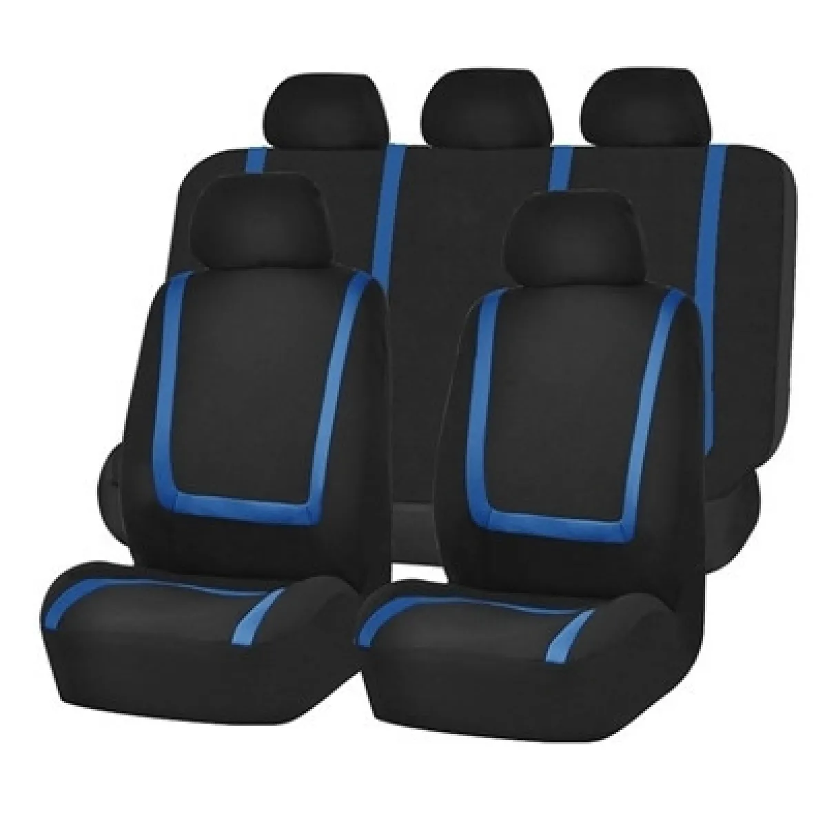 Meilleurs prix pour Couverture de siège de voiture universelle tissu polyester recouvre de de housse de de véhicule protecteur intérieur accessoires 9pcs ensemble bleu