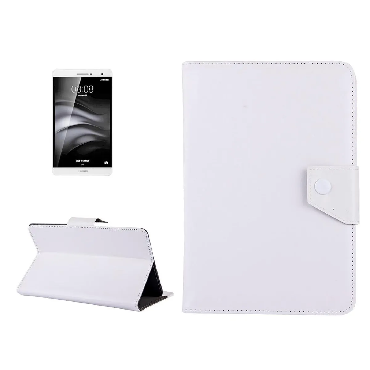 Yonis Orange Housse Tablette En Similicuir Pour Huawei Tablette 7 Pouces