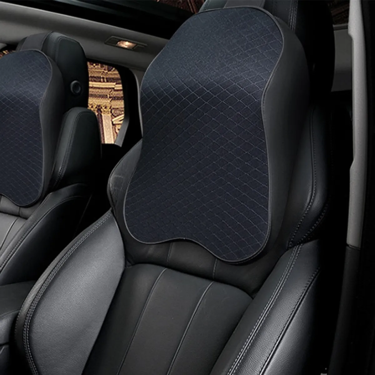 Meilleurs prix pour Oreiller cervical en polyester à mémoire de forme respirant pour les quatre saisons de la voiture mousse à de noir