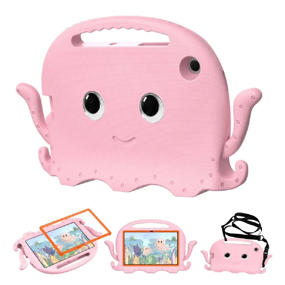 GENERIQUE - Coque Tablette - Samsung Galaxy Tab A7 10.4 2020 - Antichoc - Rose - Image 2