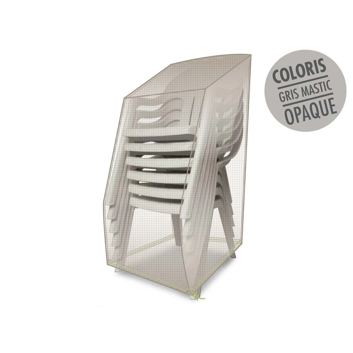 Jardiline Cover One pour chaises empilables 66x66x110 cm Jardiline Cover One pour chaises empilables 66x66x110 cm