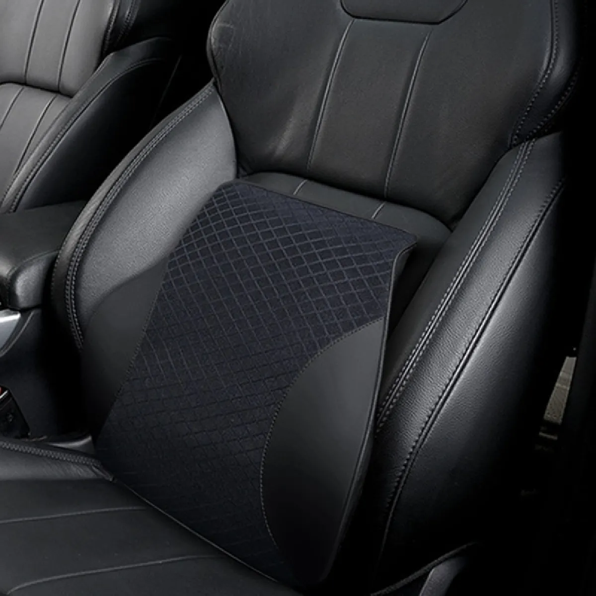 Comparer les prix de Oreiller lombaire en polyester pour voiture mousse à mémoire respirante quatre saisons noir