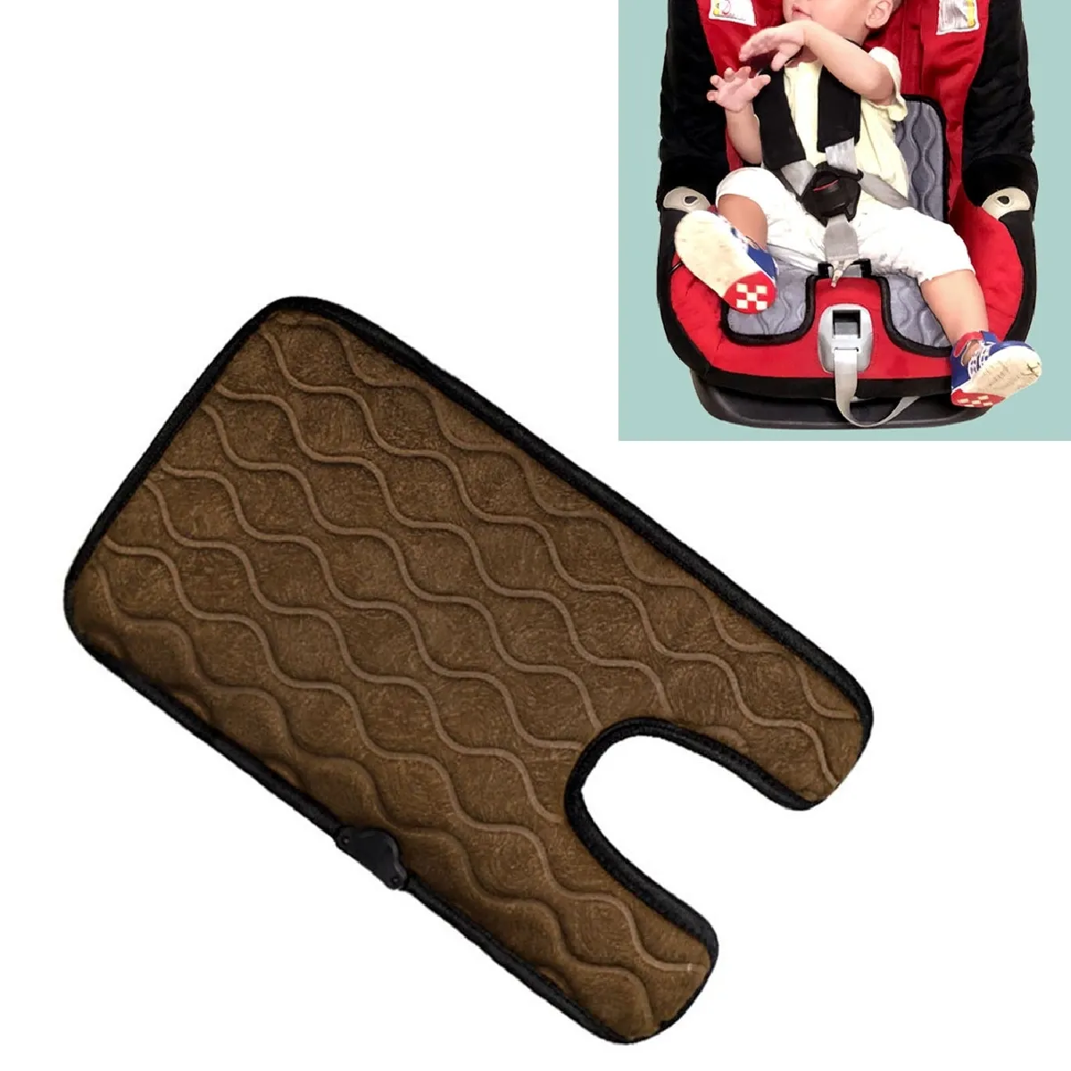 Comparer les prix de Universal Baby Car Allume-cigarette Plug Housse de selle siège chauffant Chauffage Seat coussin électriqueTaille 310x 440 + 210 x8mm Brown