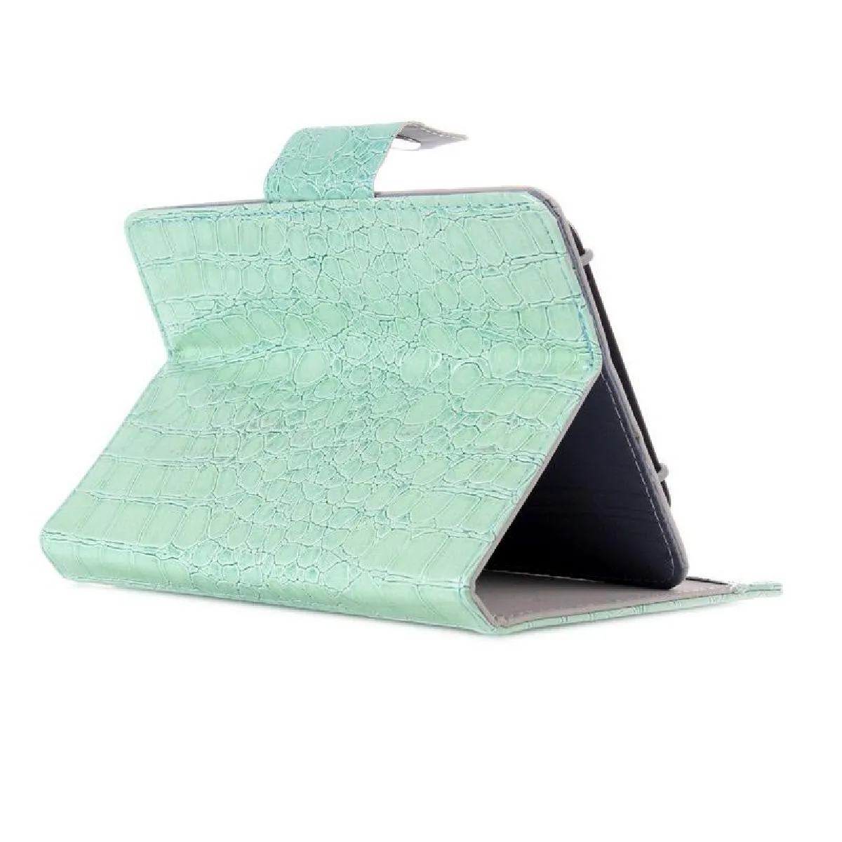 GENERIQUE - Housse Universelle pour Tablette 7 Pouces - Effet Peau de Crocodile - Vert - Image 2