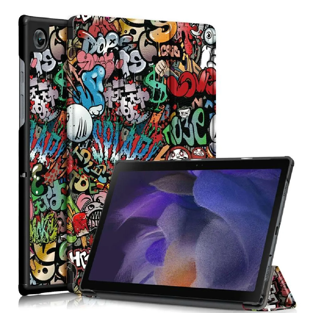 Htdmobiles Housse De Tablette En Simili-Cuir Pour Samsung Galaxy Tab A7 Lite - 8,7 Pouces