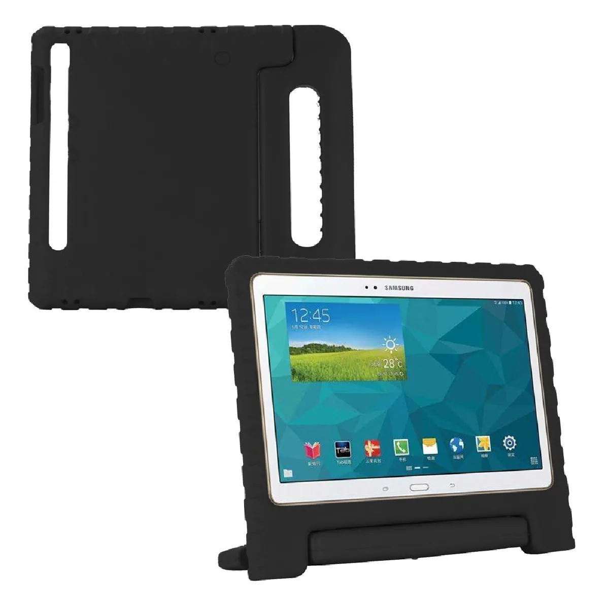 Générique Noir Coque Avec Béquille Pour Samsung Galaxy Tab S6