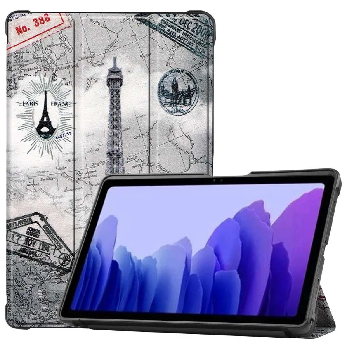 Htdmobiles Housse En Simili Cuir Pour Samsung Galaxy Tab A7 - 10,4 Pouces