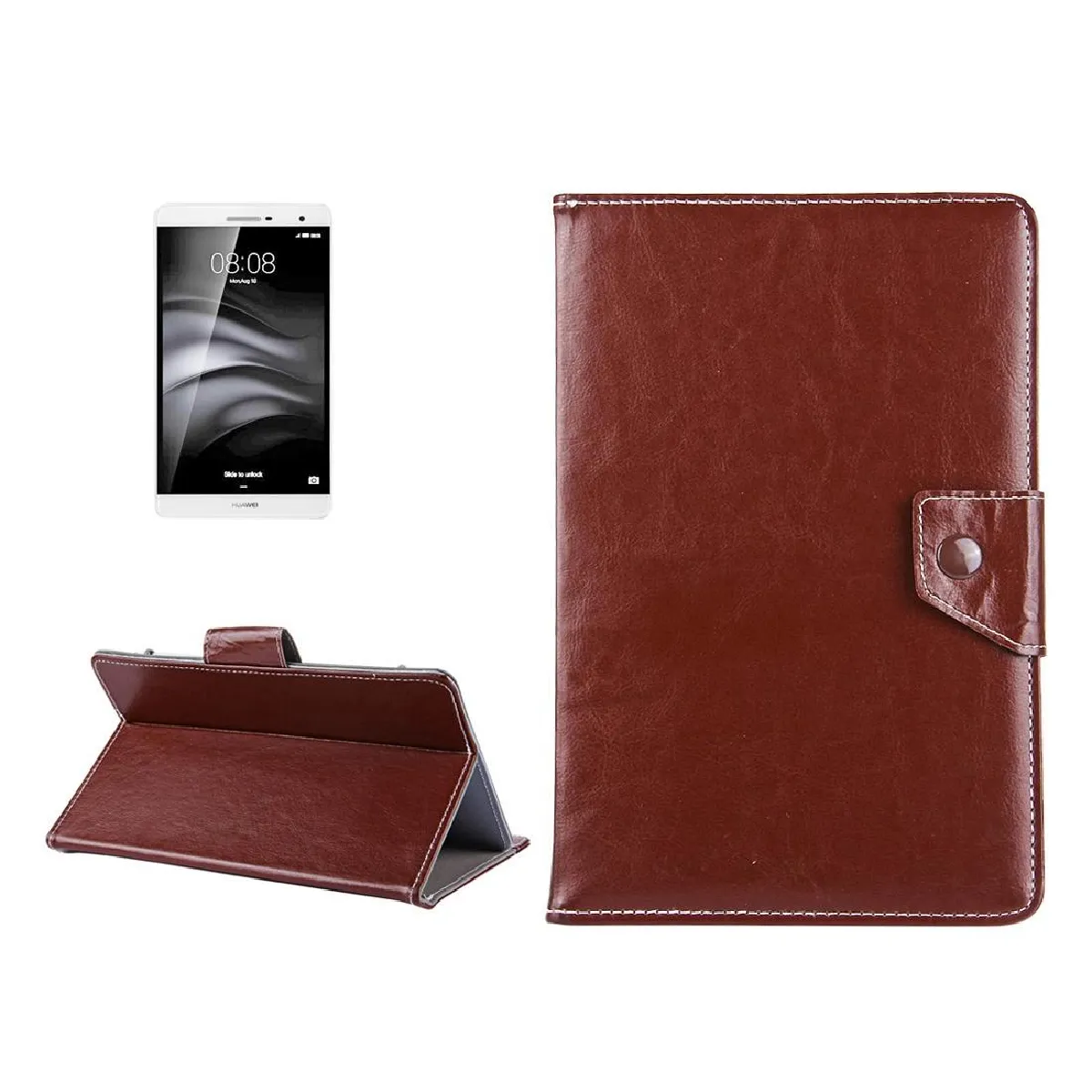 Yonis Violet Housse En Similicuir Pour Tablette 7 Pouces