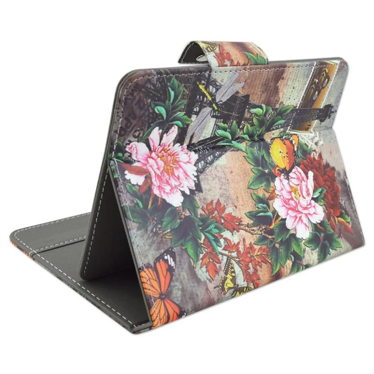 Yonis Blanc Housse Tablette En Similicuir Pour Tablette 7 Pouces