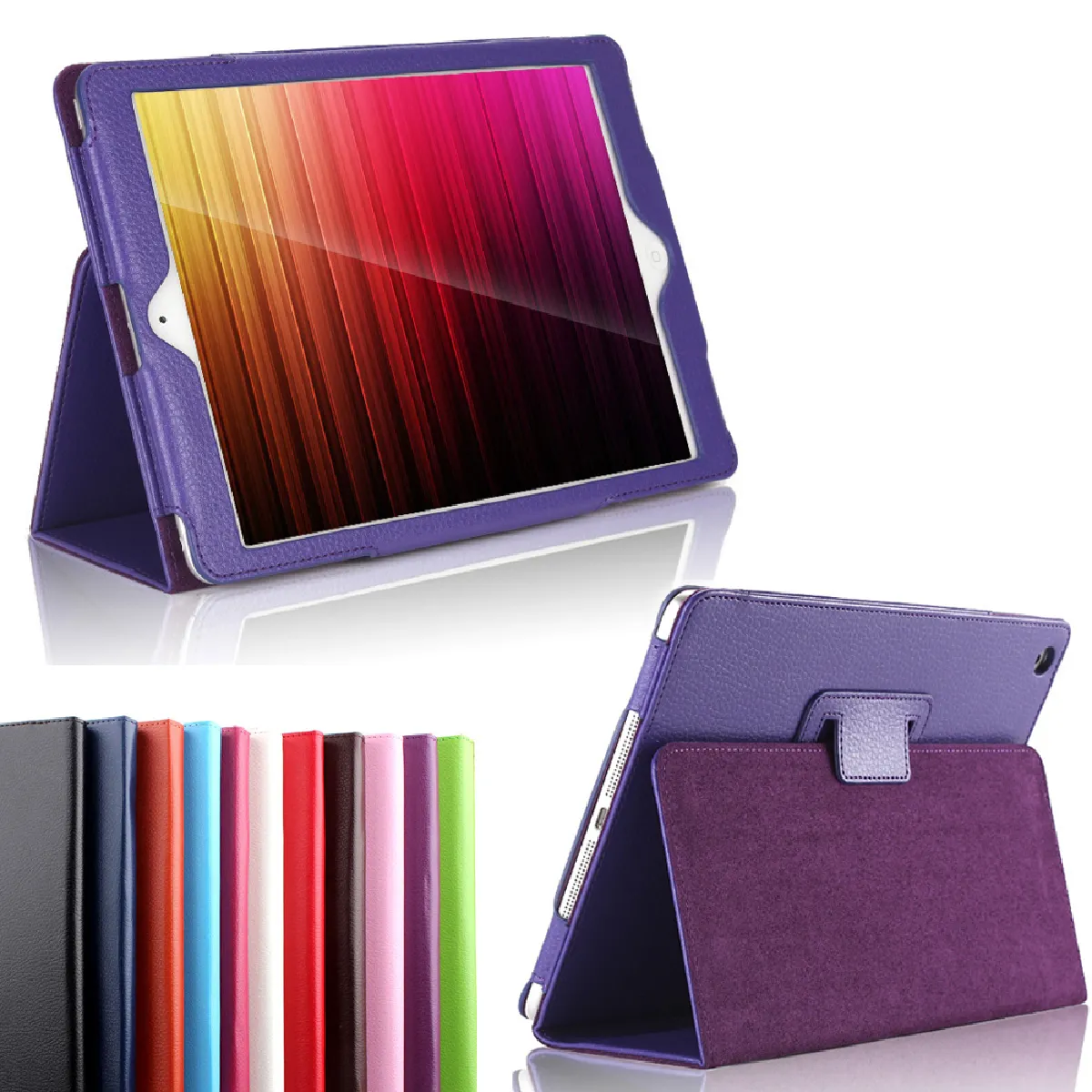 Xeptio Violet Housse Tablette En Similicuir Pour Apple Ipad 9.7