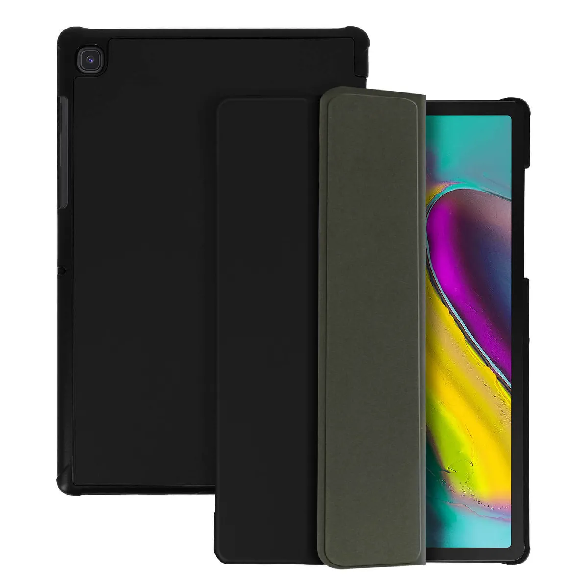 Avizar Étui pour Samsung Galaxy Tab S5e Support Video Design Fin Noir