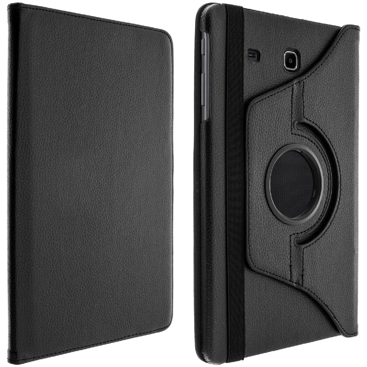 Avizar Noir Housse Pour Samsung Galaxy Tab E 9.6'' Rotative 360° Avec Fontion Support - Image 2