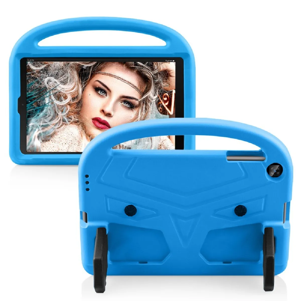 Générique Bleu Coque Antichoc Pour Enfant Pour Samsung Galaxy Tab A 10.1 (2019)