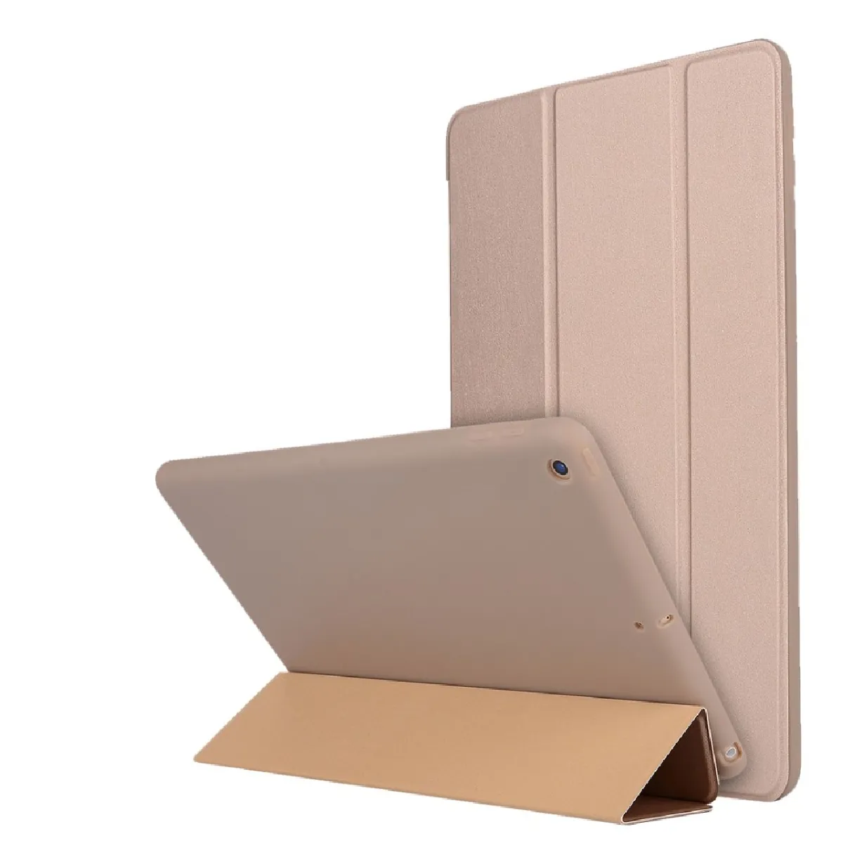 Générique Étui Tablette Avec Support Tri-Pliure Pour Apple Ipad 10,2 (2019) - Or