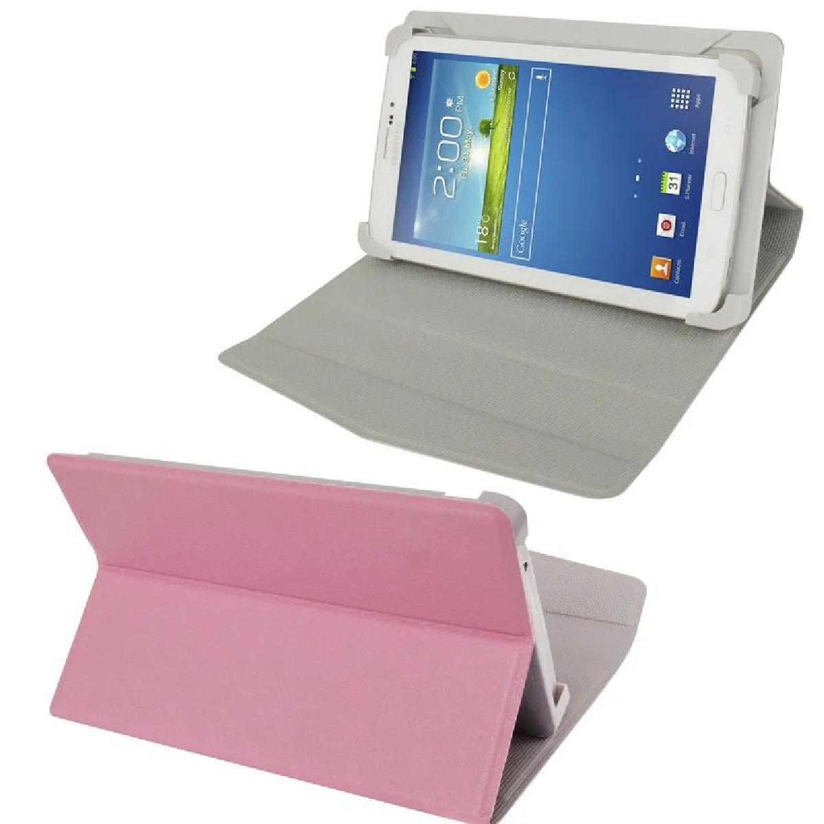 Yonis Rose Housse Pour Tablette En Similicuir - 7 Pouces