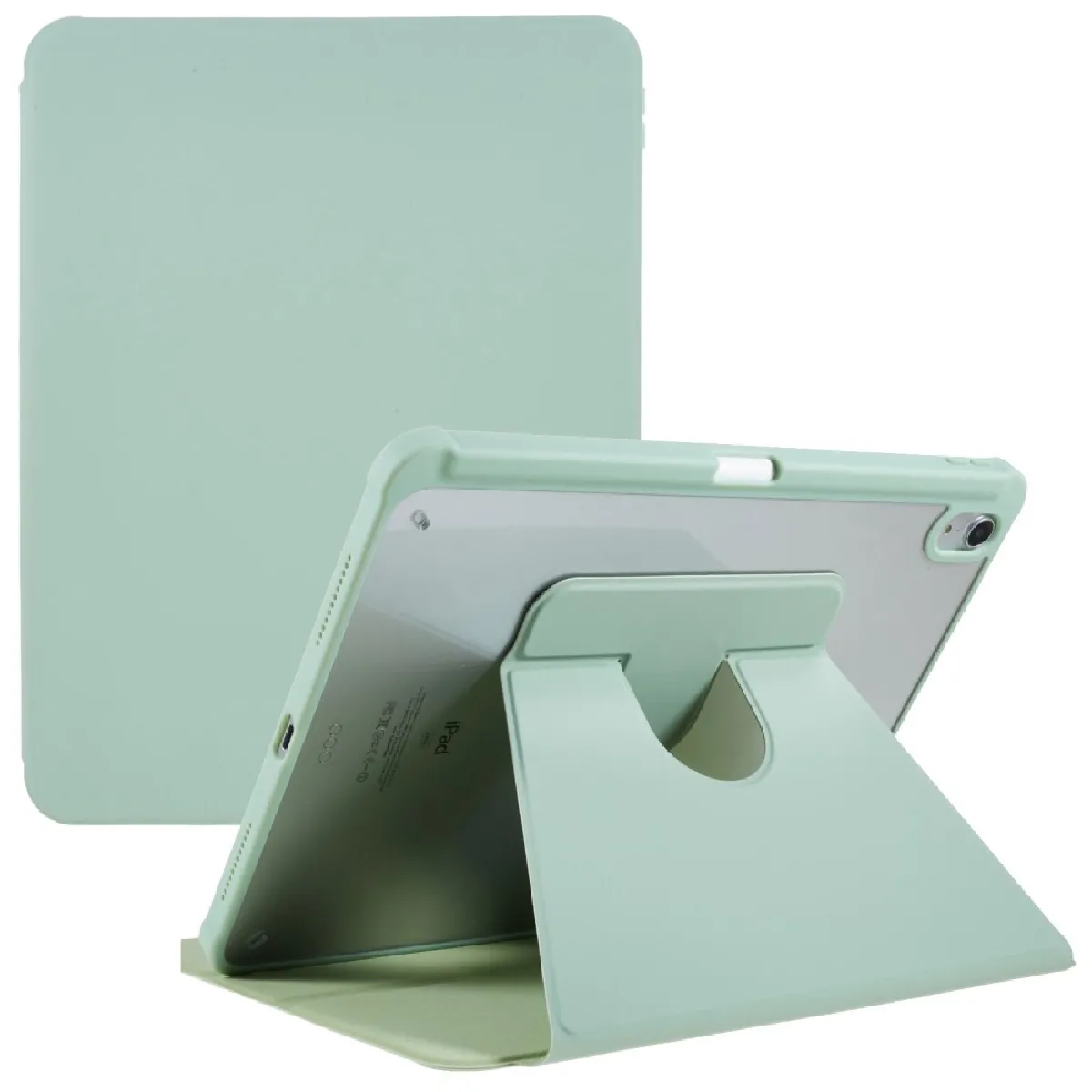 Générique Vert Housse Tablette À Béquille Rotative 360° Pour Apple Ipad