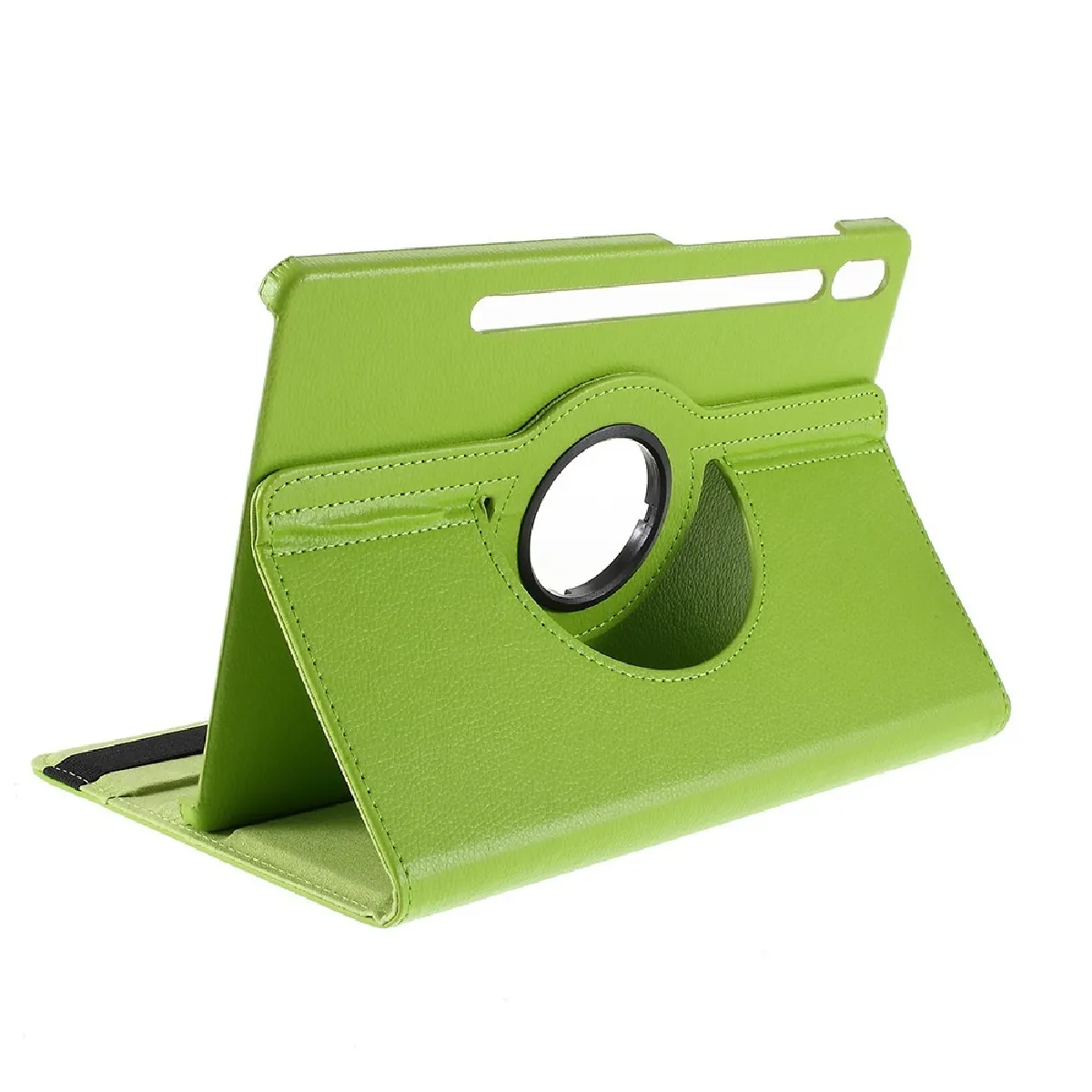 Générique Vert Housse Tablette En Pu Avec Support Rotatif Pour Samsung Galaxy Tab S6