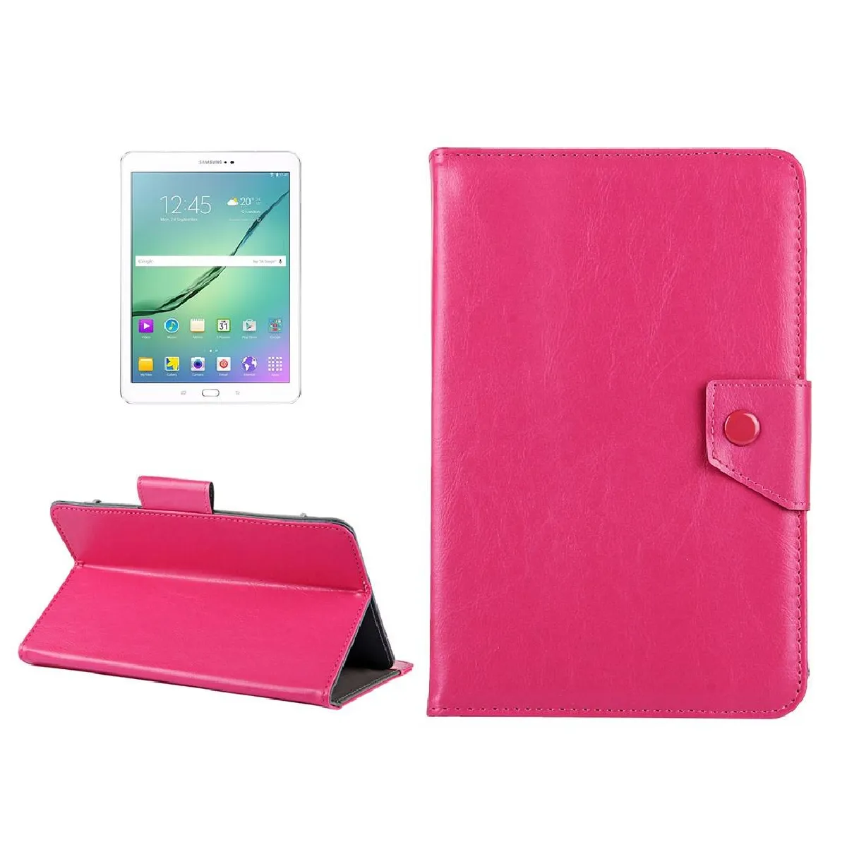 GENERIQUE - Housse Tablette Universelle - Protection Intégrale - Rose - 10 à 10.1 Pouces - Image 2