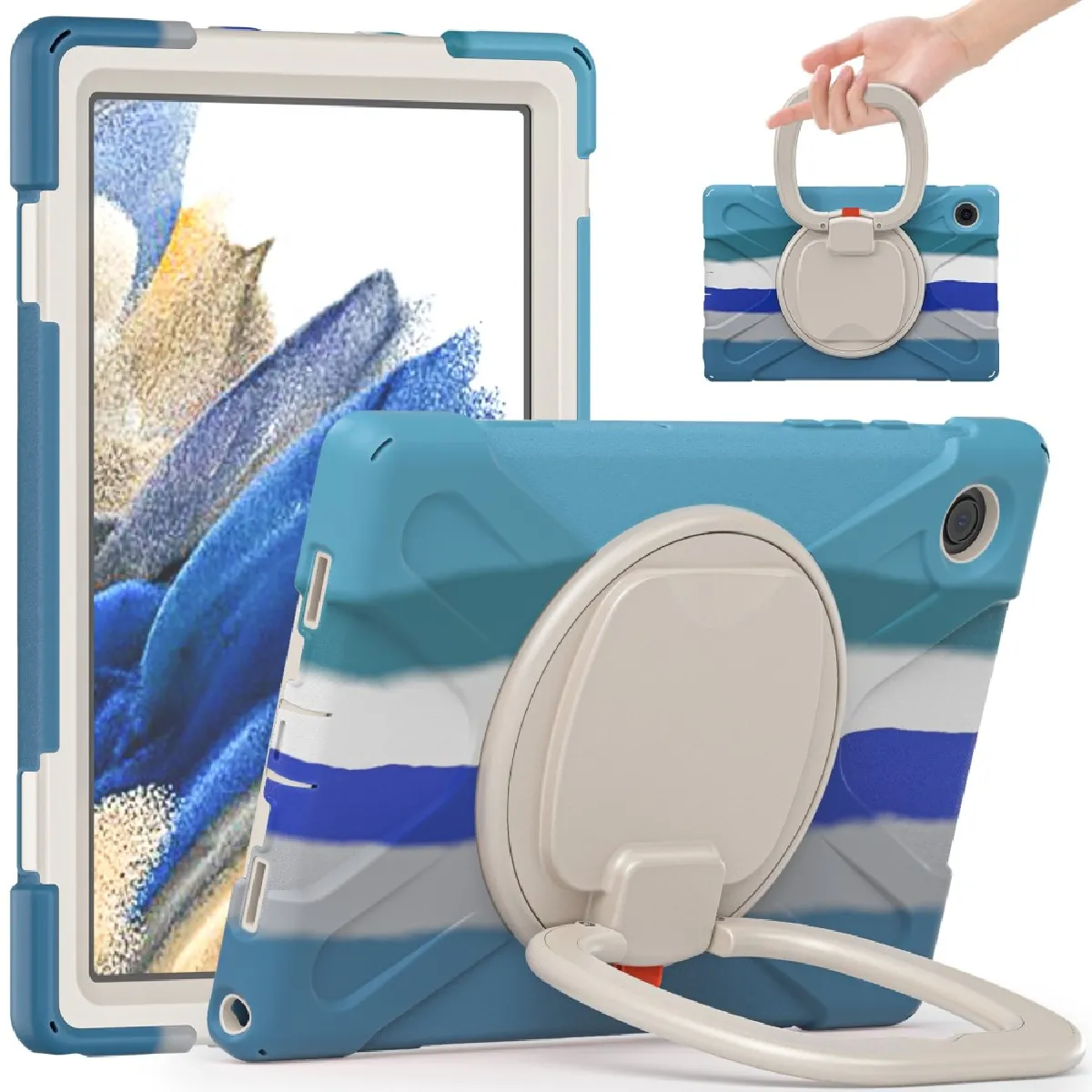 Générique Coque Tablette Avec Béquille Intégrée Pour Samsung Galaxy Tab A8 10.5 (2021)