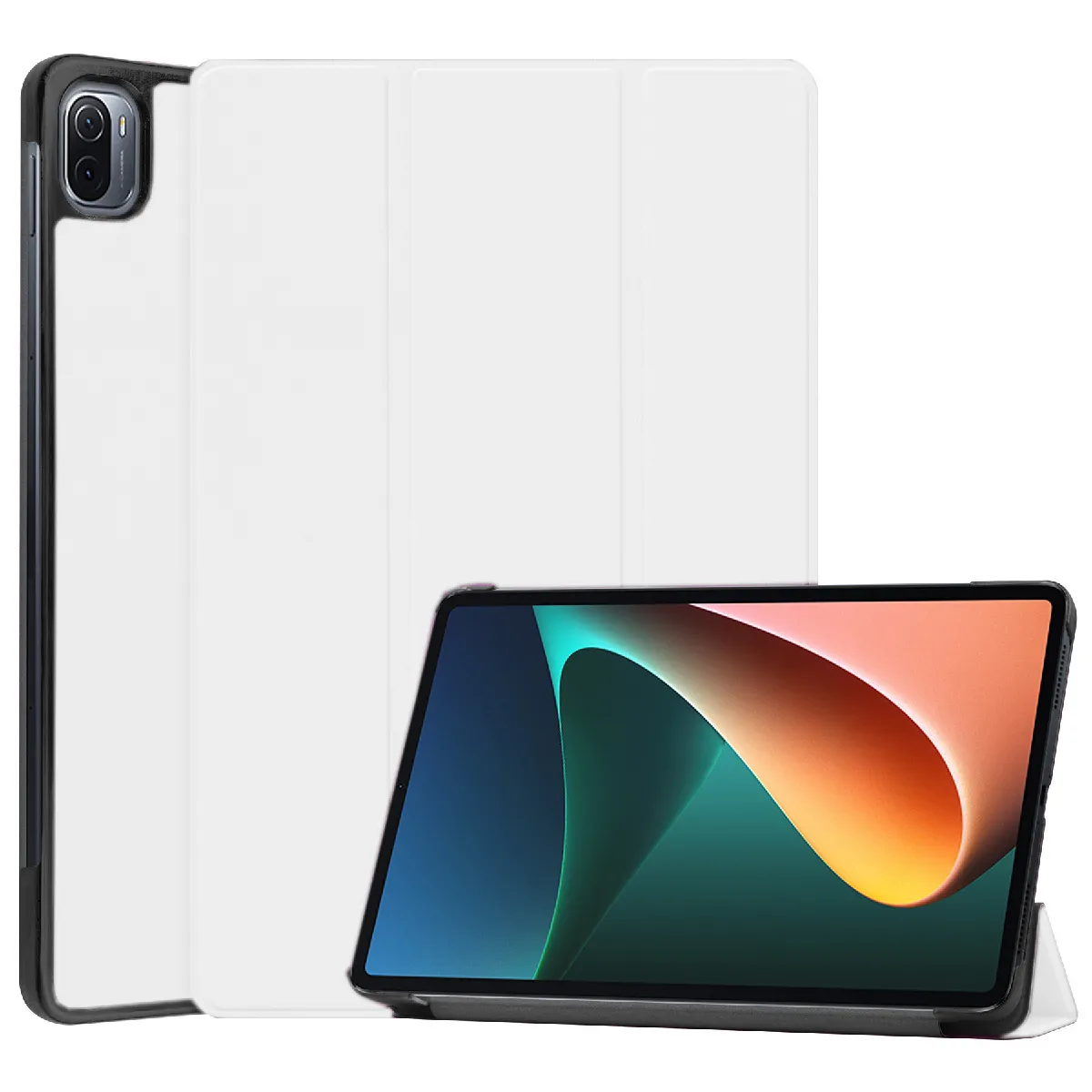 Xeptio Blanc Étui En Similicuir Smartcover Pliable Pour Xiaomi Pad 5 11 Pouces 2021