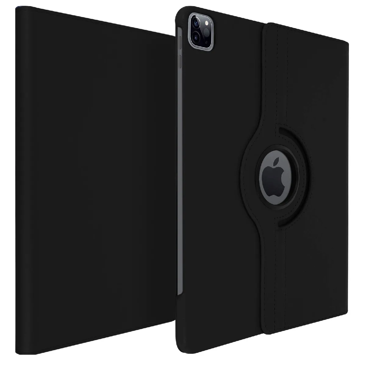 AVIZAR Etui pour iPad Pro 12.9 2021 2020 et 2018 Housse Int&eacute;grale Support Rotatif 360&deg; Noir